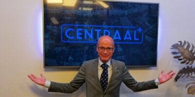 Burgemeester Emile Jaensch in de Centraal+ studio