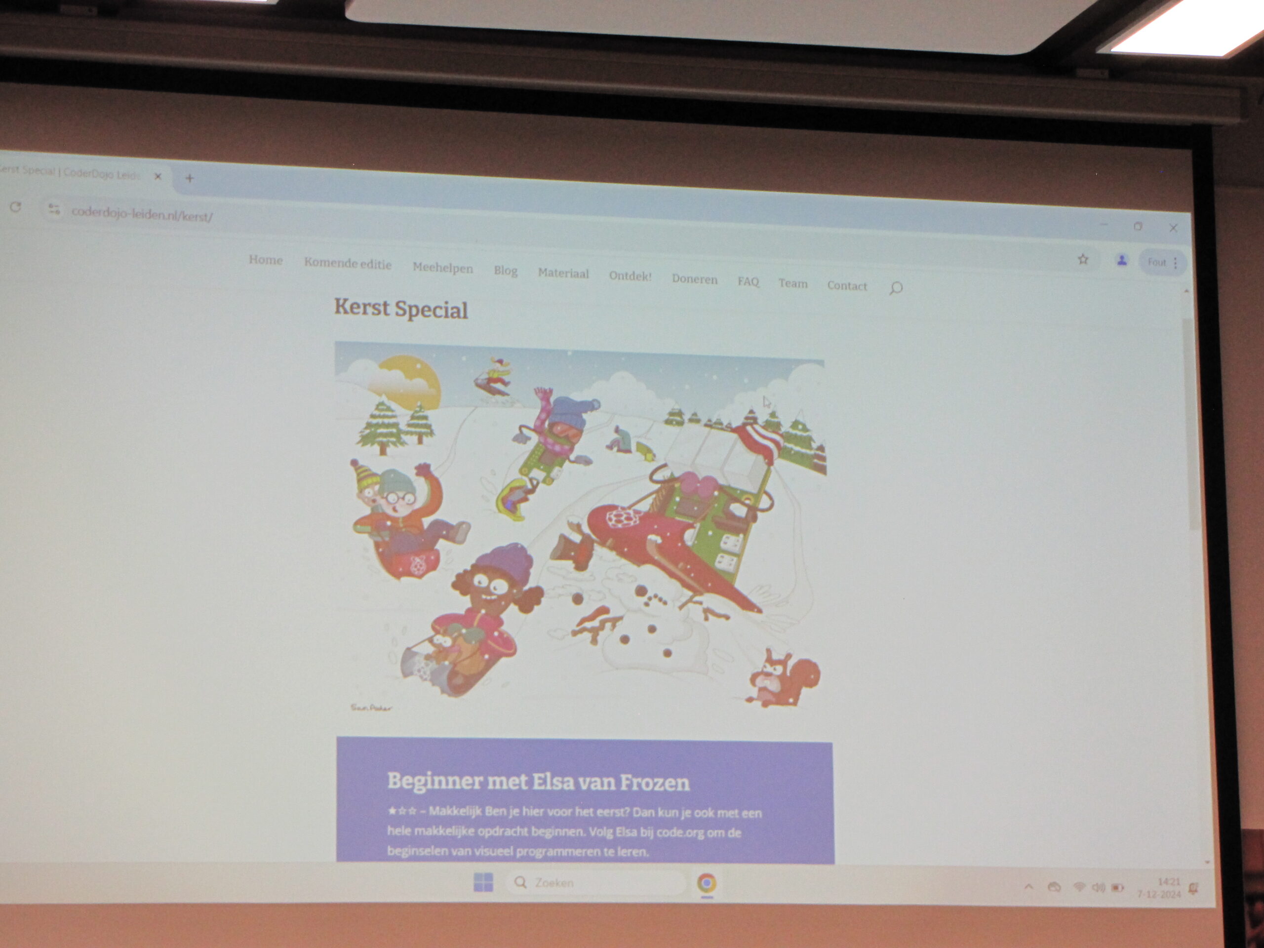 Opdracht in Kerstsfeer. (Foto: Paul Aalbers)