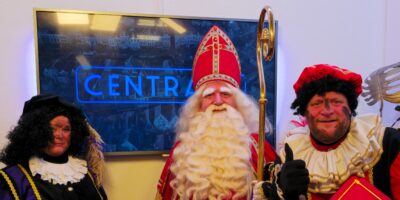 Sinterklaas en Piet in de Centraal+ studio