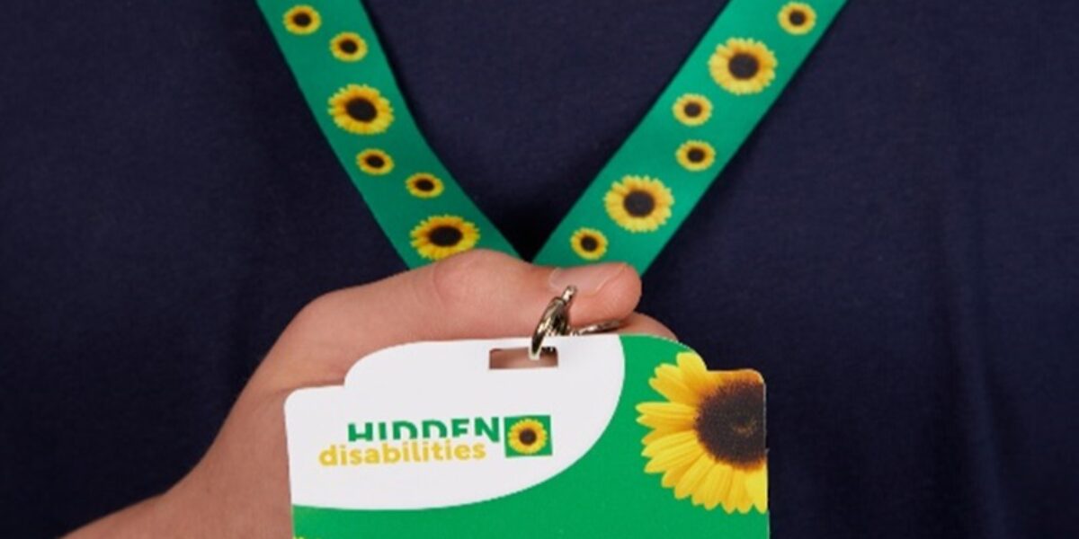 Gratis Sunflower-sleutelkoord voor inwoners met onzichtbare beperking