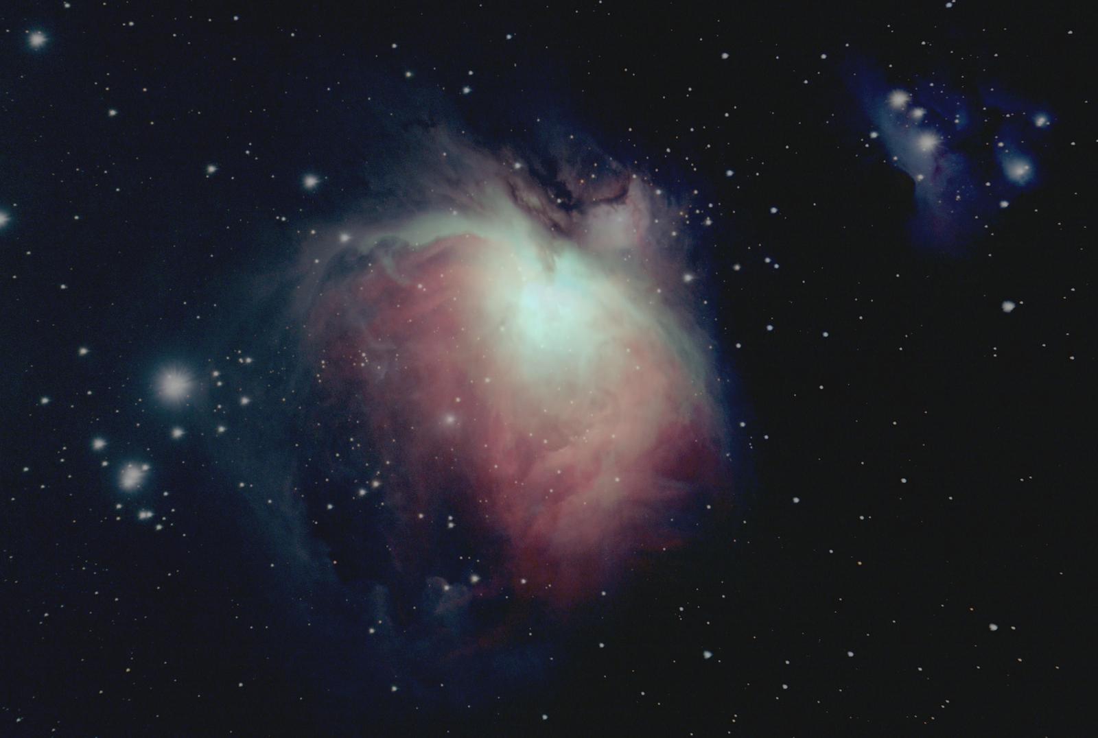 Orion-nevel, ooit ontdekt door Christiaan Huygens. (Foto: Theo Klaver)