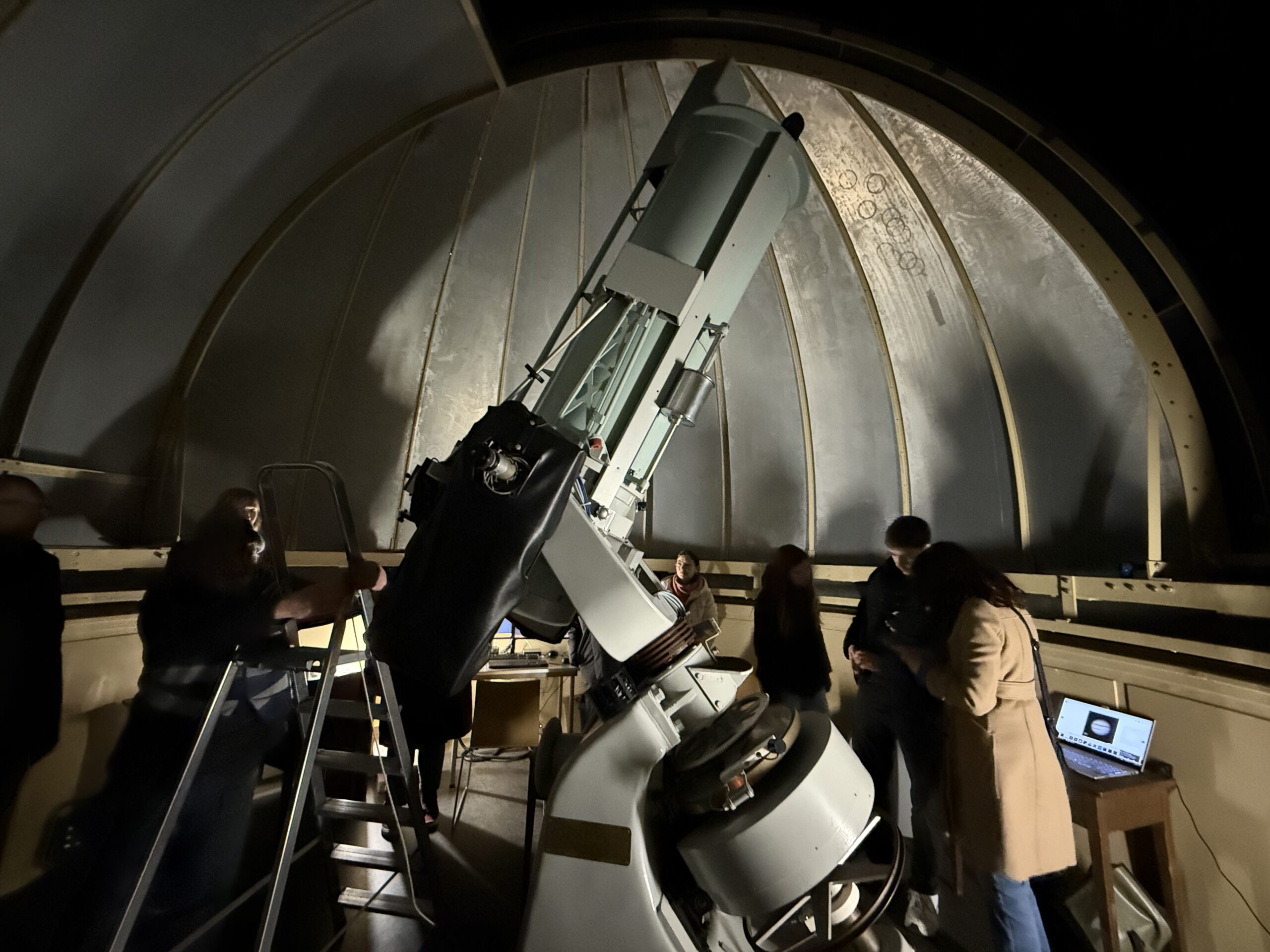 De Zunderman reflector is een spiegeltelescoop uit 1947 met een spiegel van 46 cm. (Foto: Paul Aalbers)