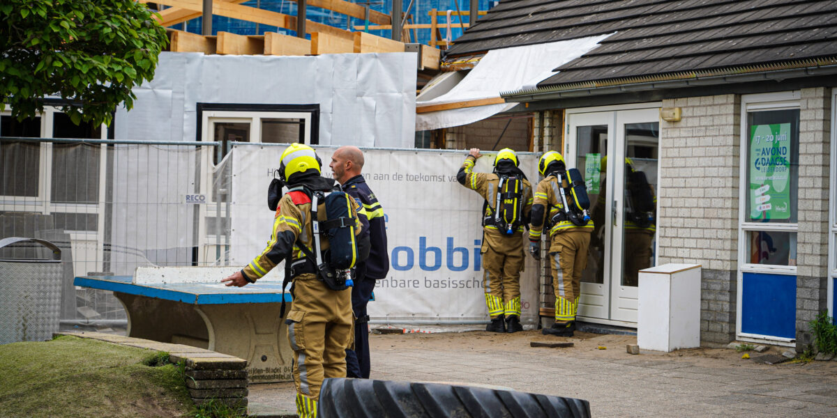 Brandalarm gaat urenlang af in schoolpand in verbouwing