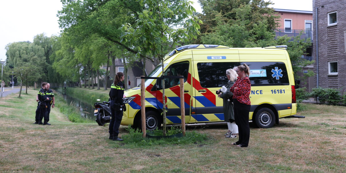 Vrouw te water bij van Cranenburchlaan in Wassenaar