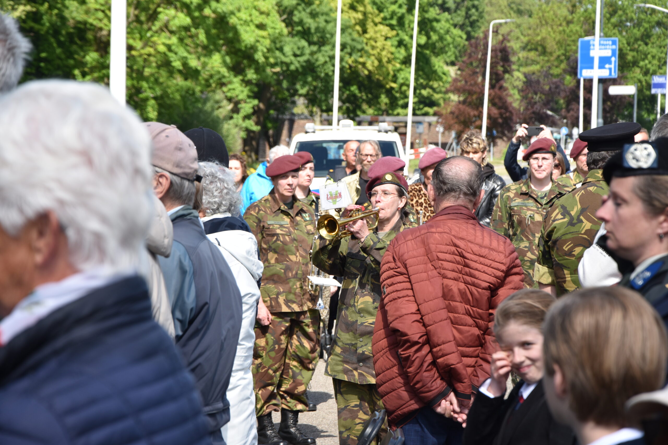 Herdenking bij Het Haagsche Schouw. (Foto: Peter van Delft)