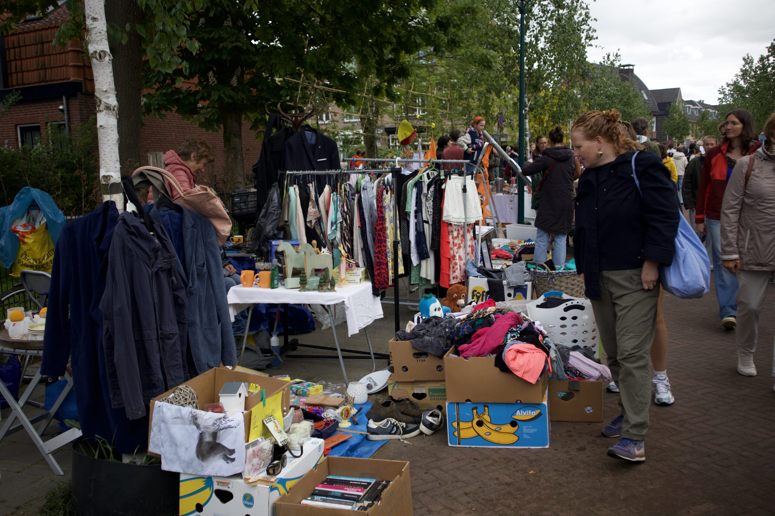Ook werd er een vrijmarkt gehouden.