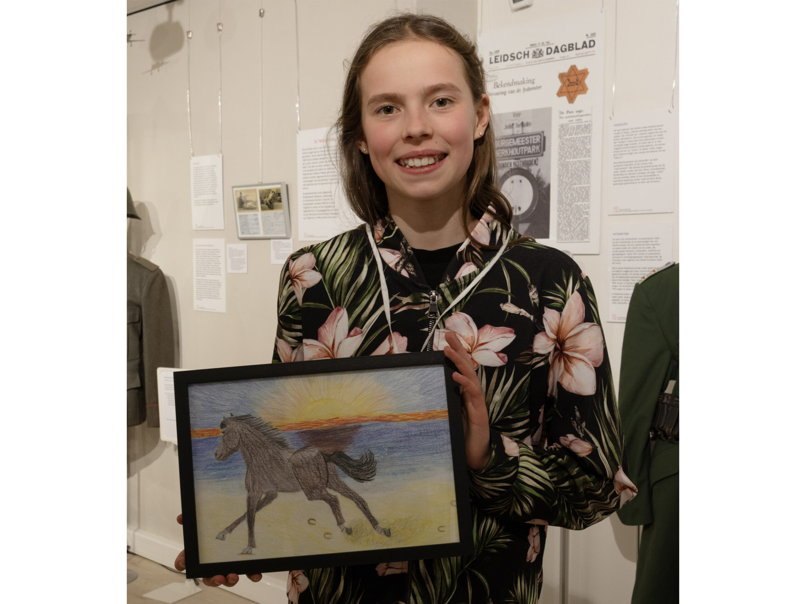 Gelukkig kwam Reya later toch nog naar Museum Voorschoten. (Foto: Thinkie Mets)