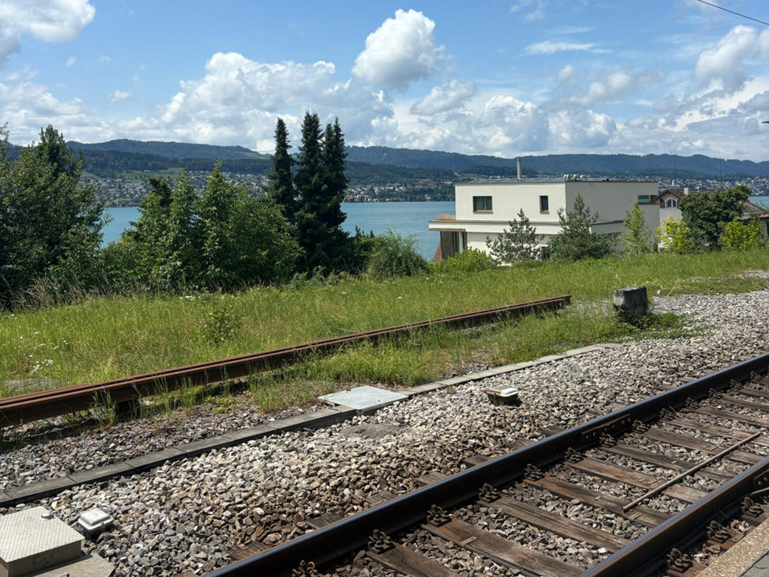 Met de trein van Meilen naar Zürich. (Foto: Heart To Handle Leiden)