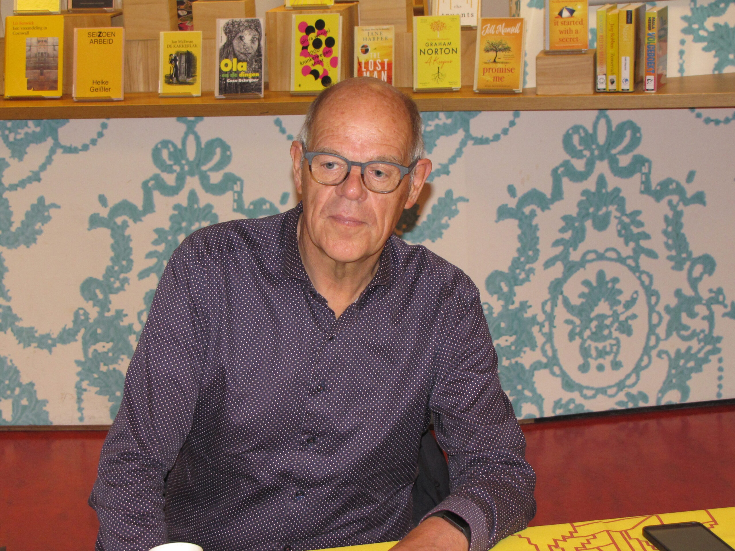 Jacques Thorn, bestuurslid van de Historische Vereniging Oegstgeest. (Foto: Paul Aalbers)