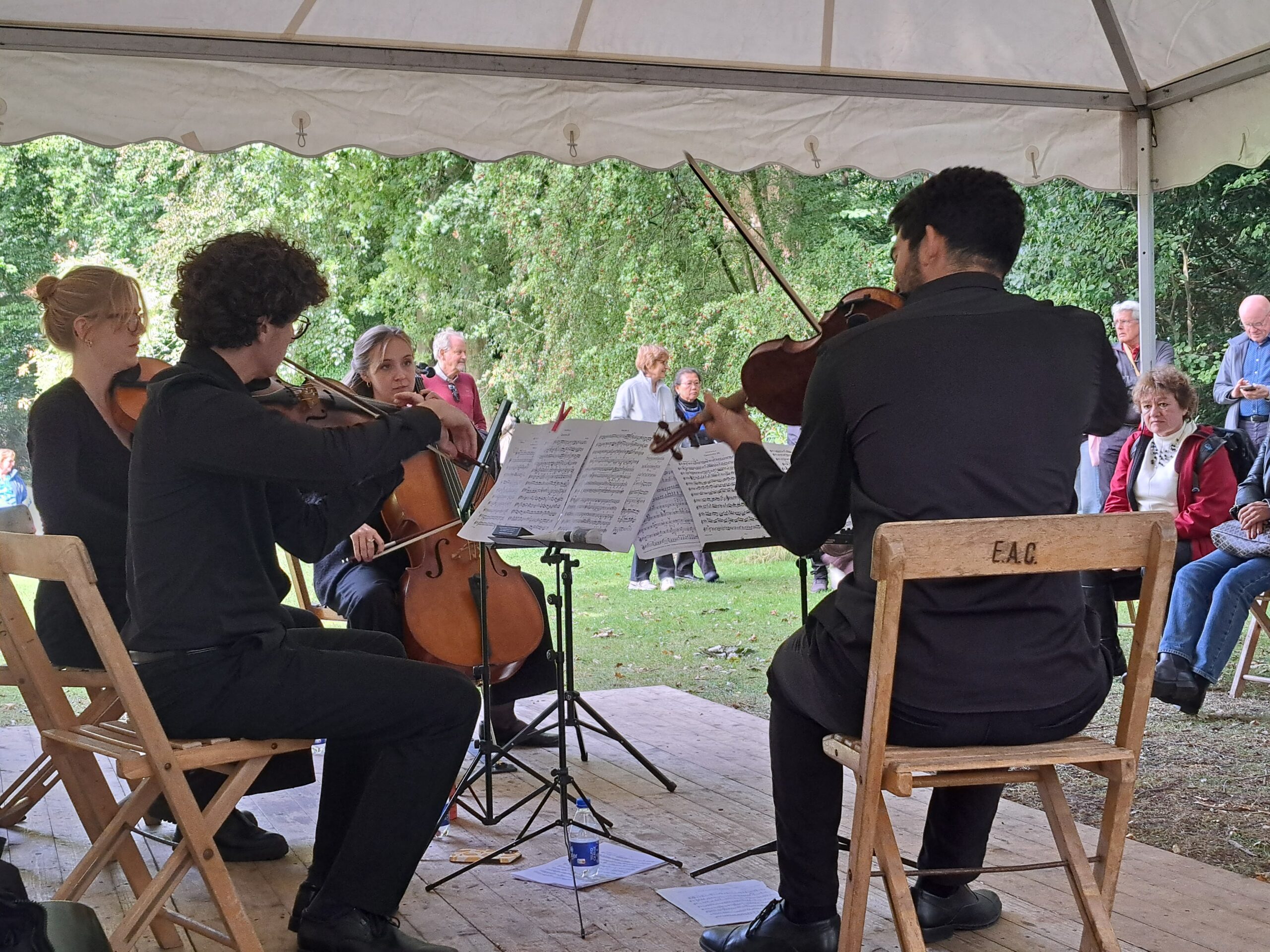 Muziek rond het kasteel. (Foto: Ivar Svensson)