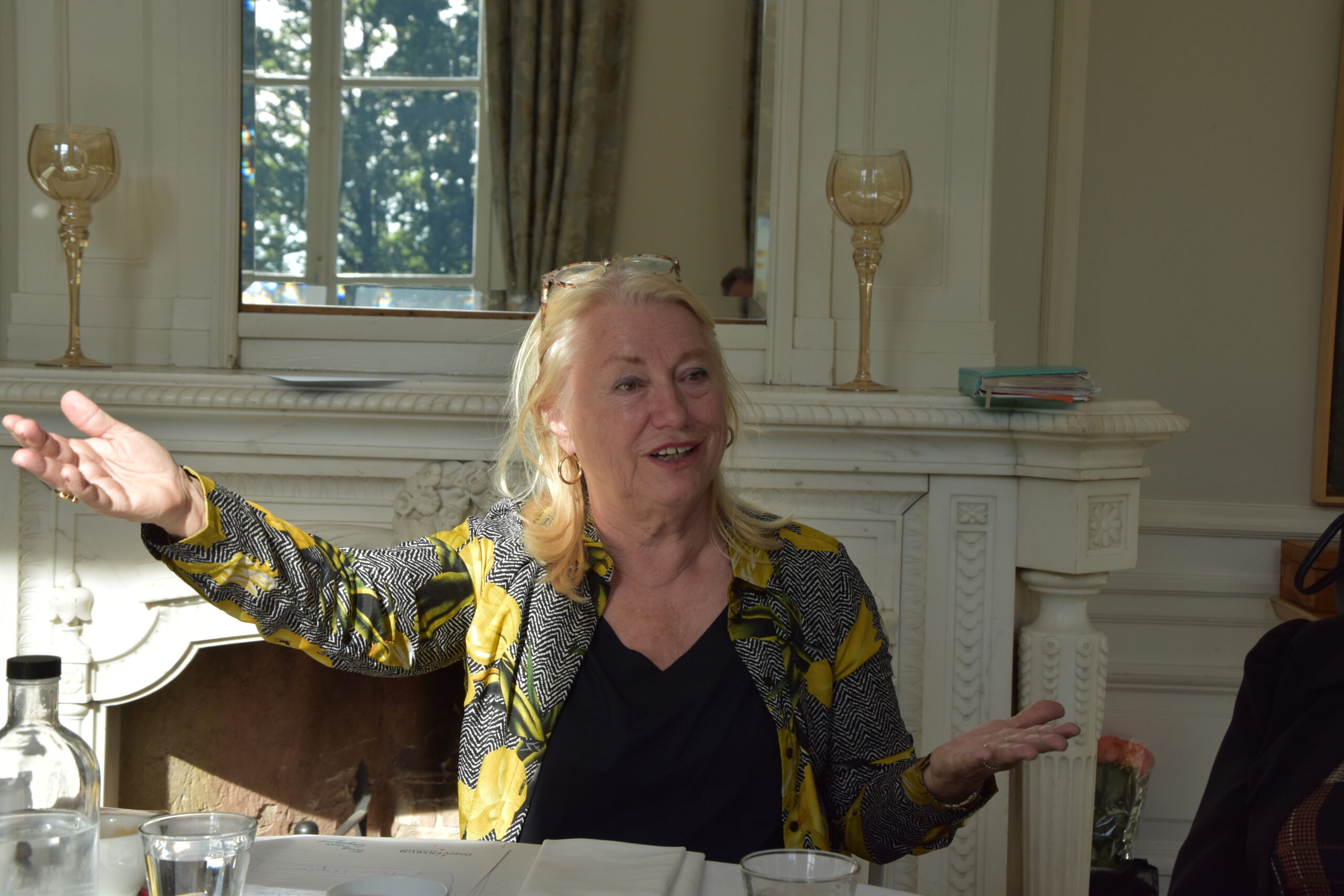 Dorpsmarkteer Marjolijn van der Jagt (Foto: Peter van Delft)