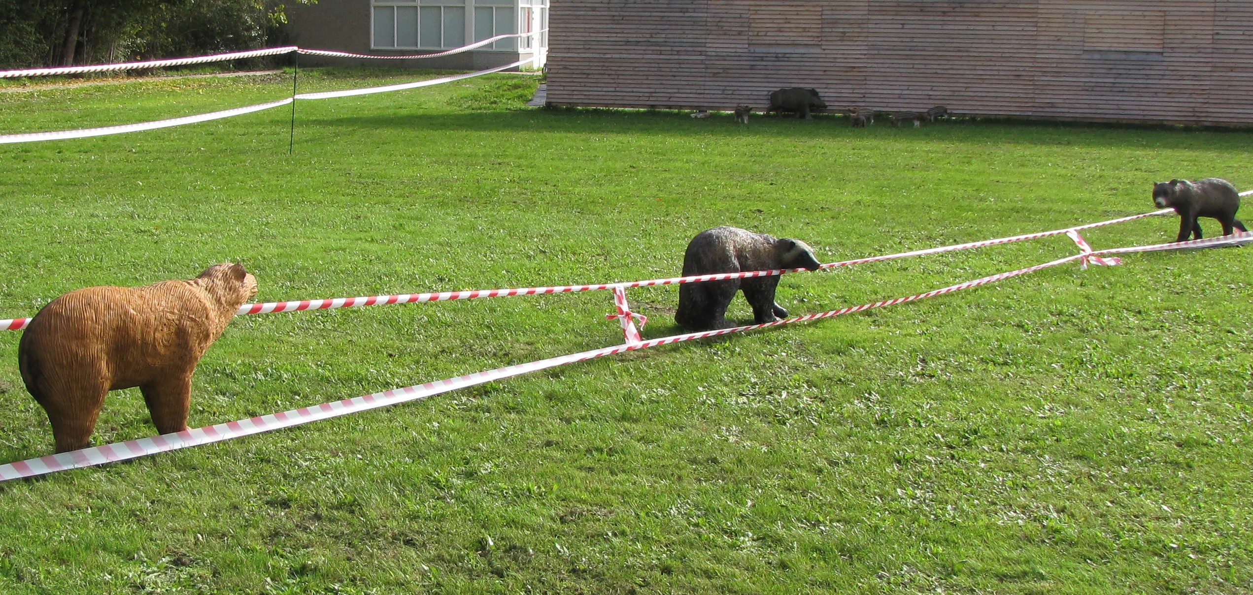 Dieren gemaakt van foam. (Foto: Paul Aalbers)