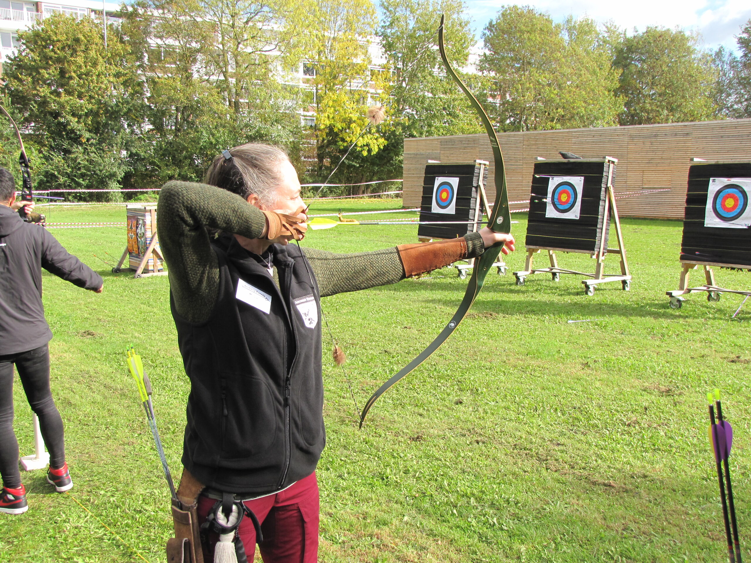 Eva Coppens, die we spraken tijdens de open dag van Archery Events. (Foto: Paul Aalbers)
