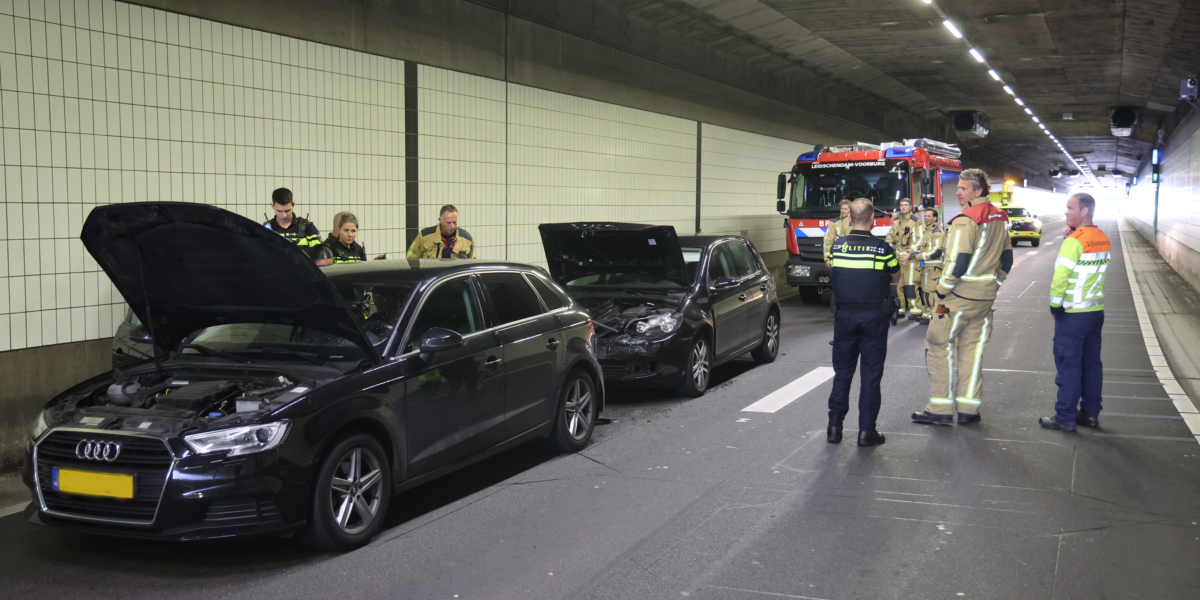 Ongeluk in een tunnel: Parktunnel richting Wassenaar dicht