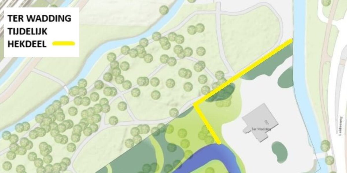 Hek bij landgoed Ter Wadding verwijderd na akkoord met gemeente