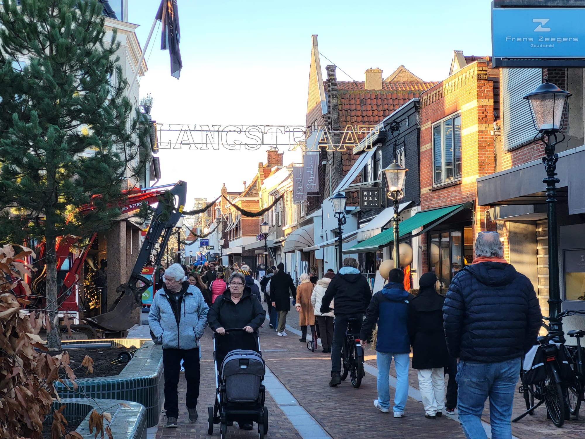 De kerstlampjes zorgden voor veel sfeer