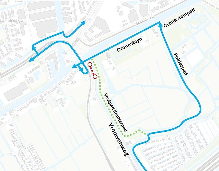 Vrouwenweg vrijdag dicht