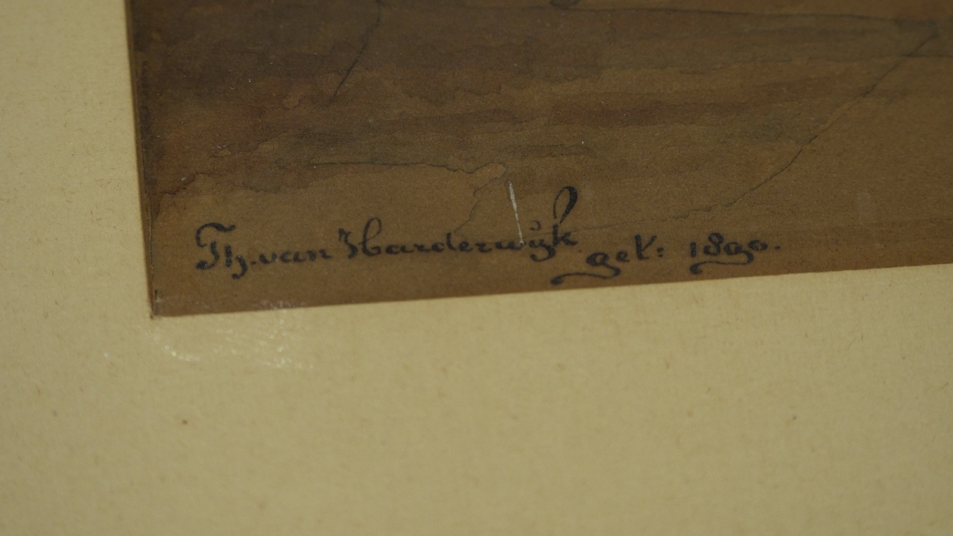 De tekening dateert uit 1890