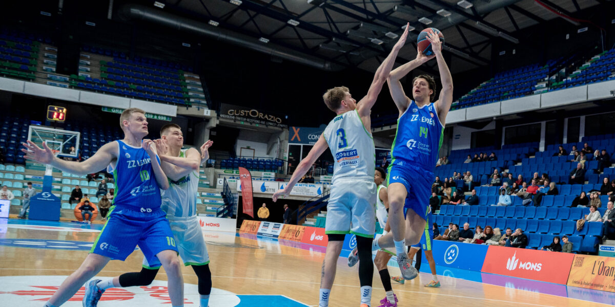 ZZ Leiden verliest net aan van Union Mons-Hainaut: 'Te laat begonnen met basketballen'