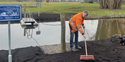 Speelvlot Poelgeest weer veilig na herstel beschoeiing