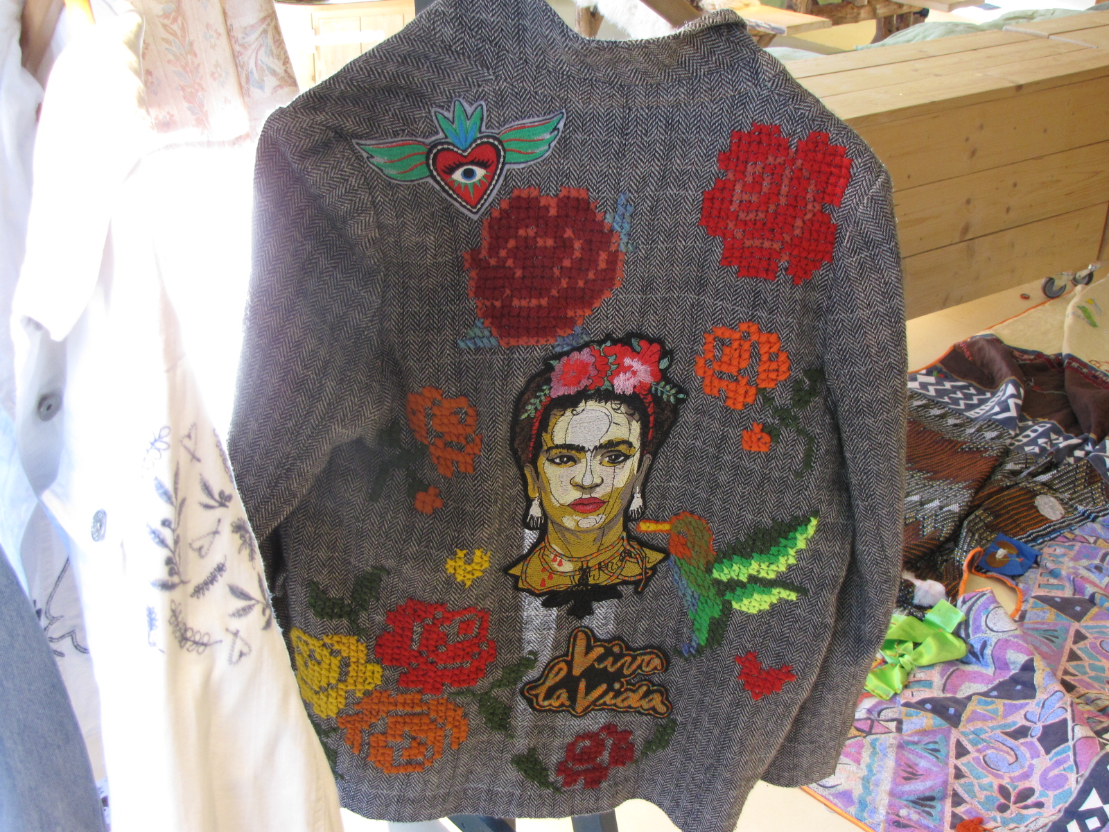 Werk van de Oekraïense textielkunstenares Olesia. (Foto: Paul Aalbers)