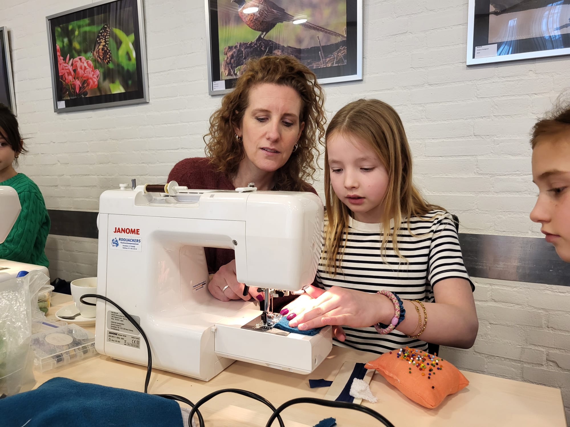 De leerlingen werden begeleid