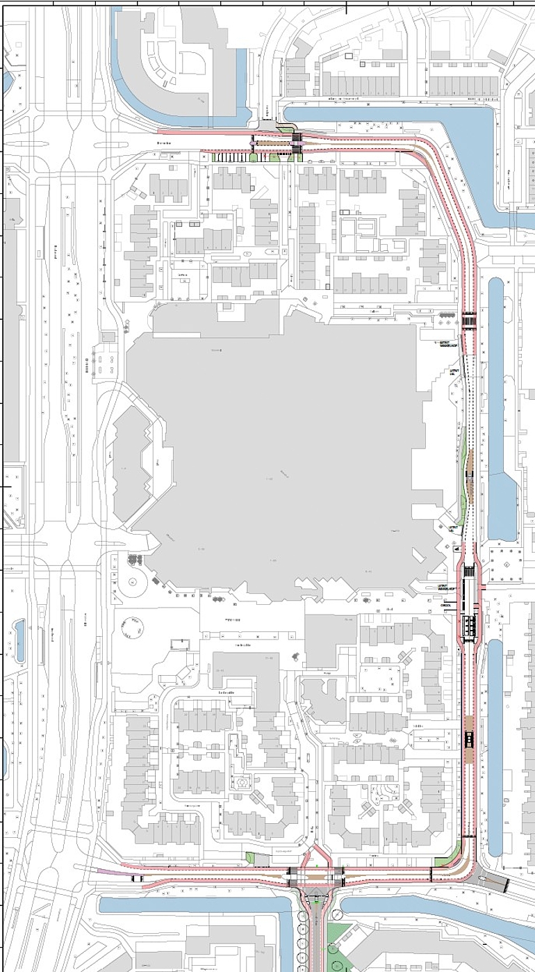 Schetsontwerp Heinsiuslaan, Gallaslaan, Voorhoflaan