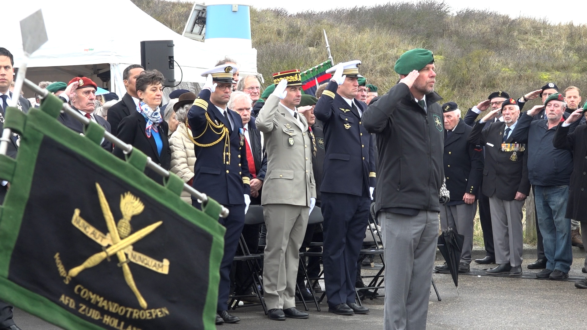 Er werd een minuut stilte gehouden