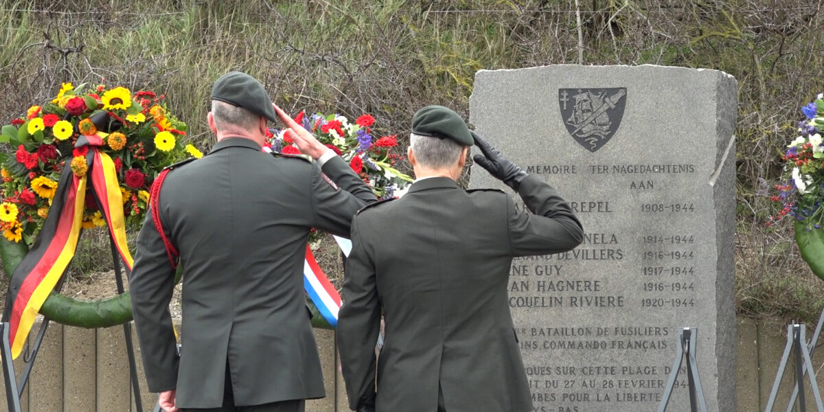 Herdenking Franse Commando's: 'Hun offer is nu net zo belangrijk als toen'