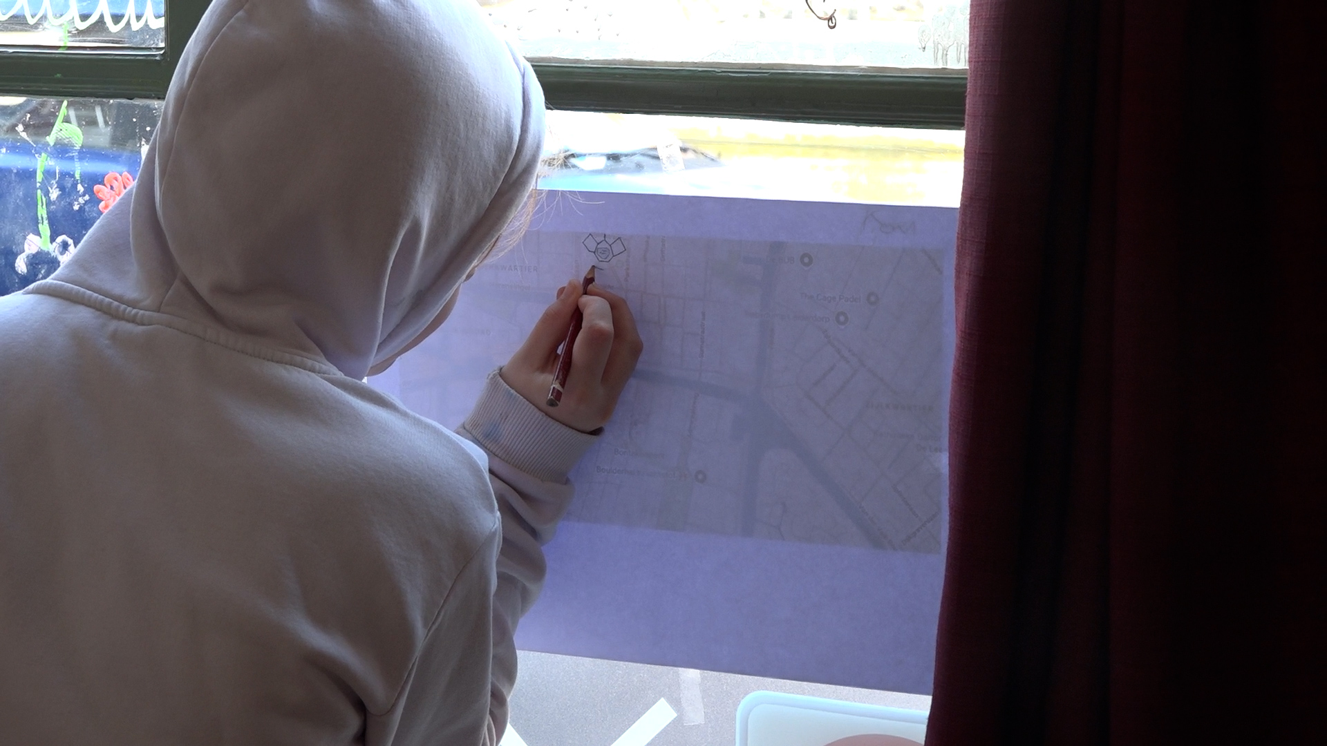 Er worden plattegronden getekend