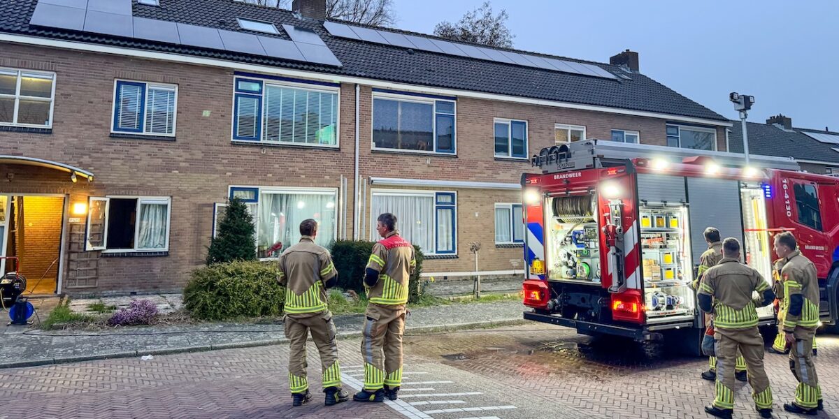 Buurt ontruimd na woning vol gas