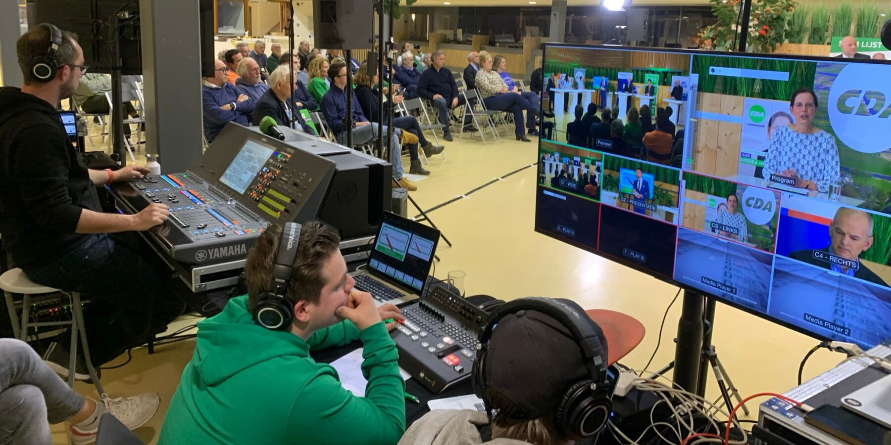 Het grote verkiezingsdebat Leiderdorp in 2022. (Foto: Centraal+).
