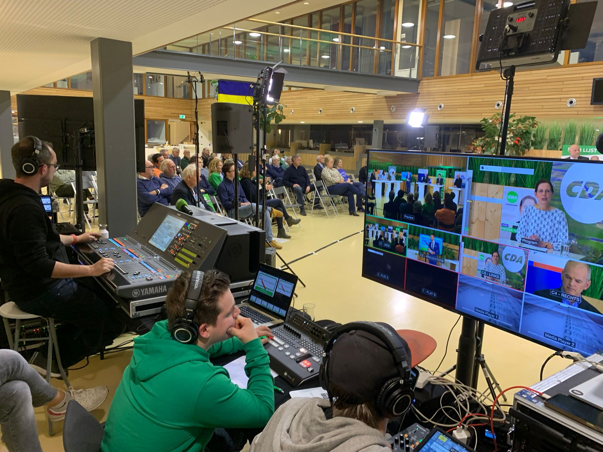 Het grote verkiezingsdebat Leiderdorp in 2022. (Foto: Centraal+).