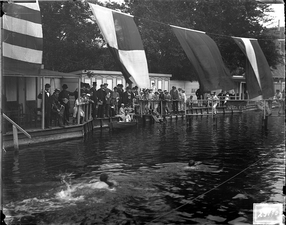 Rhijnzigt aan de Morsweg, rond 1900. (Collectie Erfgoed Leiden en Omstreken)