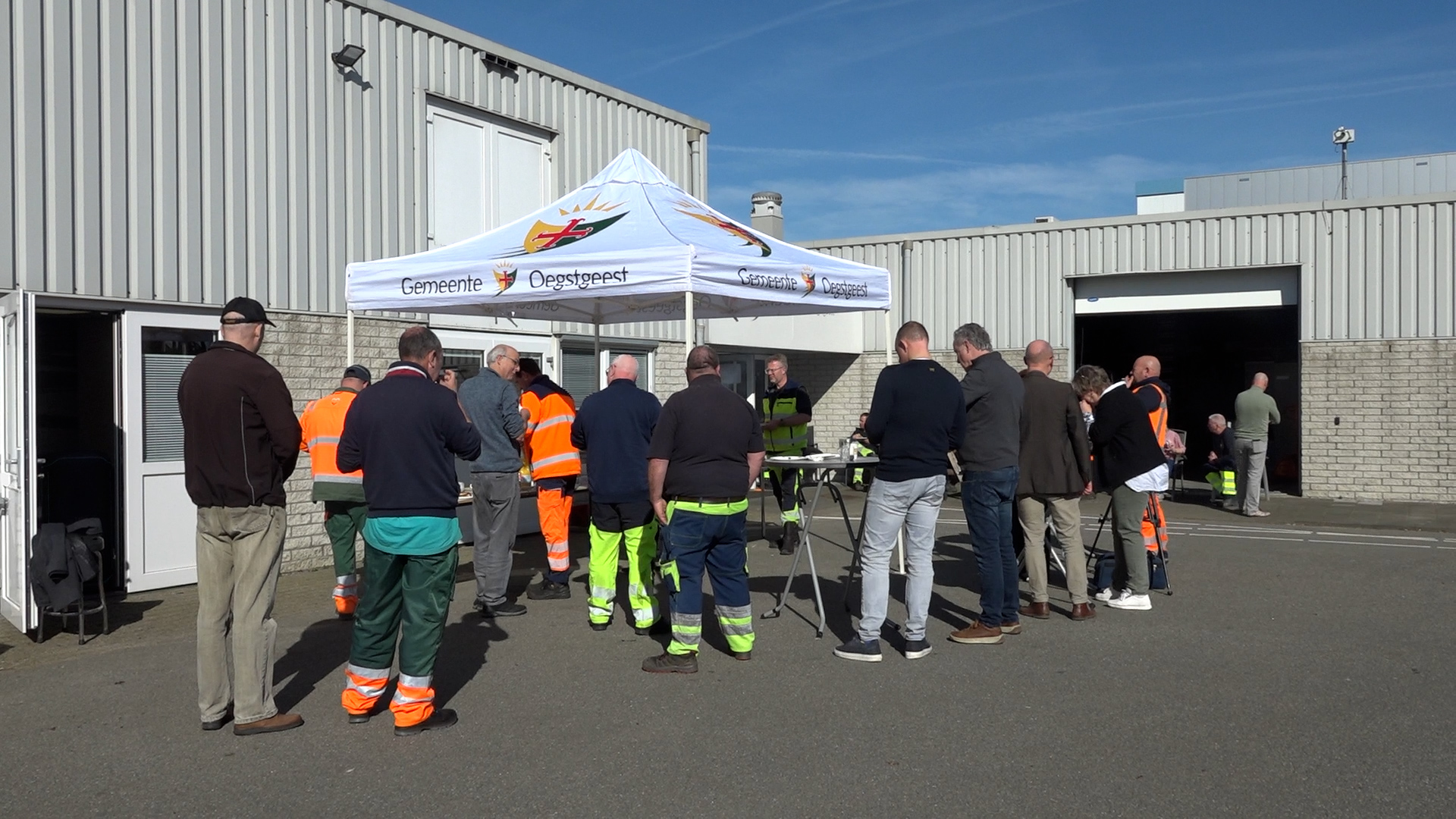 Op de gemeentewerf werden de medewerkers getrakteerd