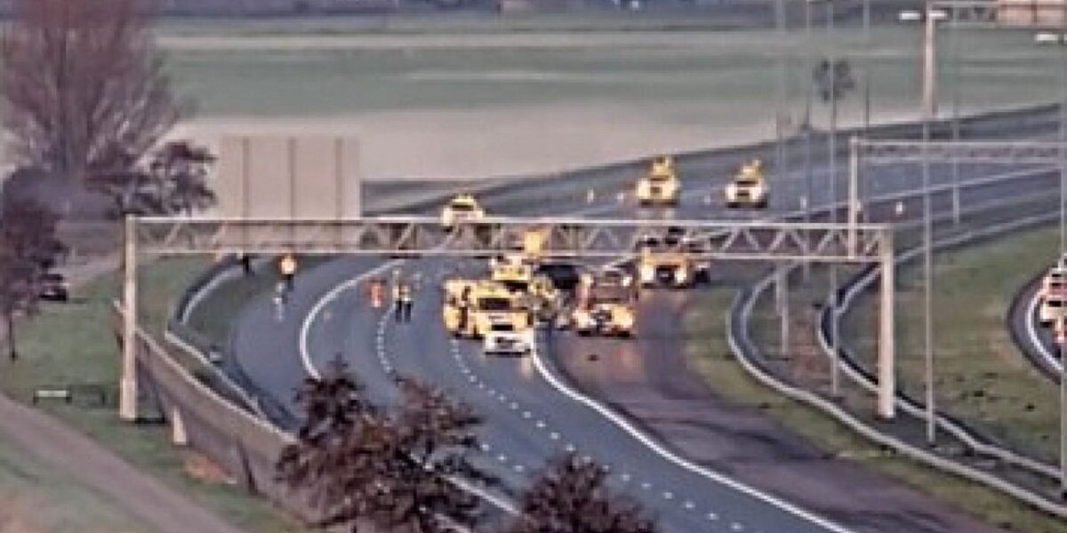 A4 dicht na ongeluk: anderhalf uur vertraging