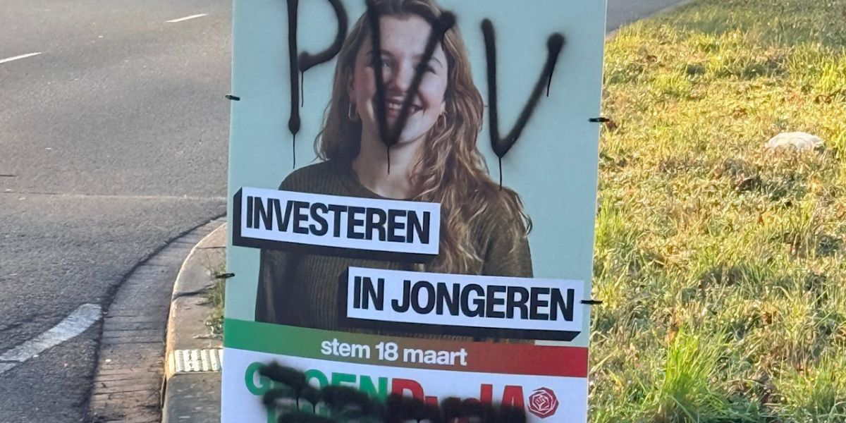 Campagneborden beklad in Leiderdorp: ‘Voelt niet goed, is onacceptabel’