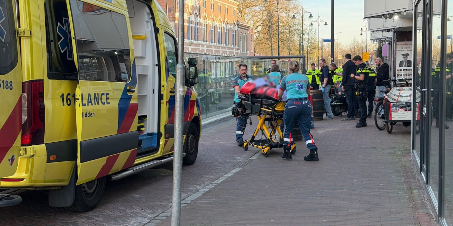 Man ernstig gewond bij ongeval Korevaarstraat in Leiden