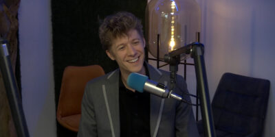 Stefan Haas in de studio van Centraal+.
