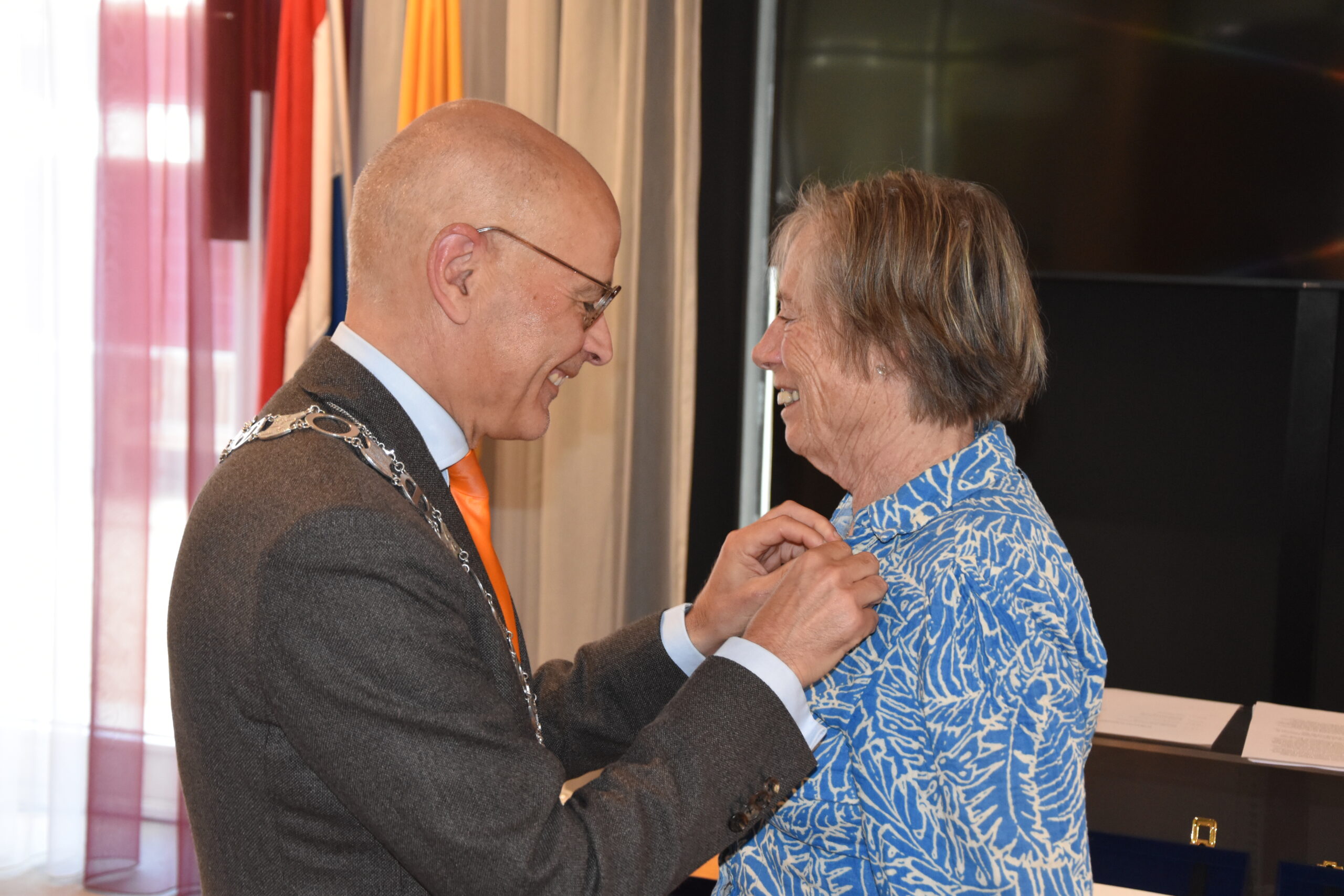 Lintjesregen Oegstgeest 2026. (Foto: Peter van Delft).