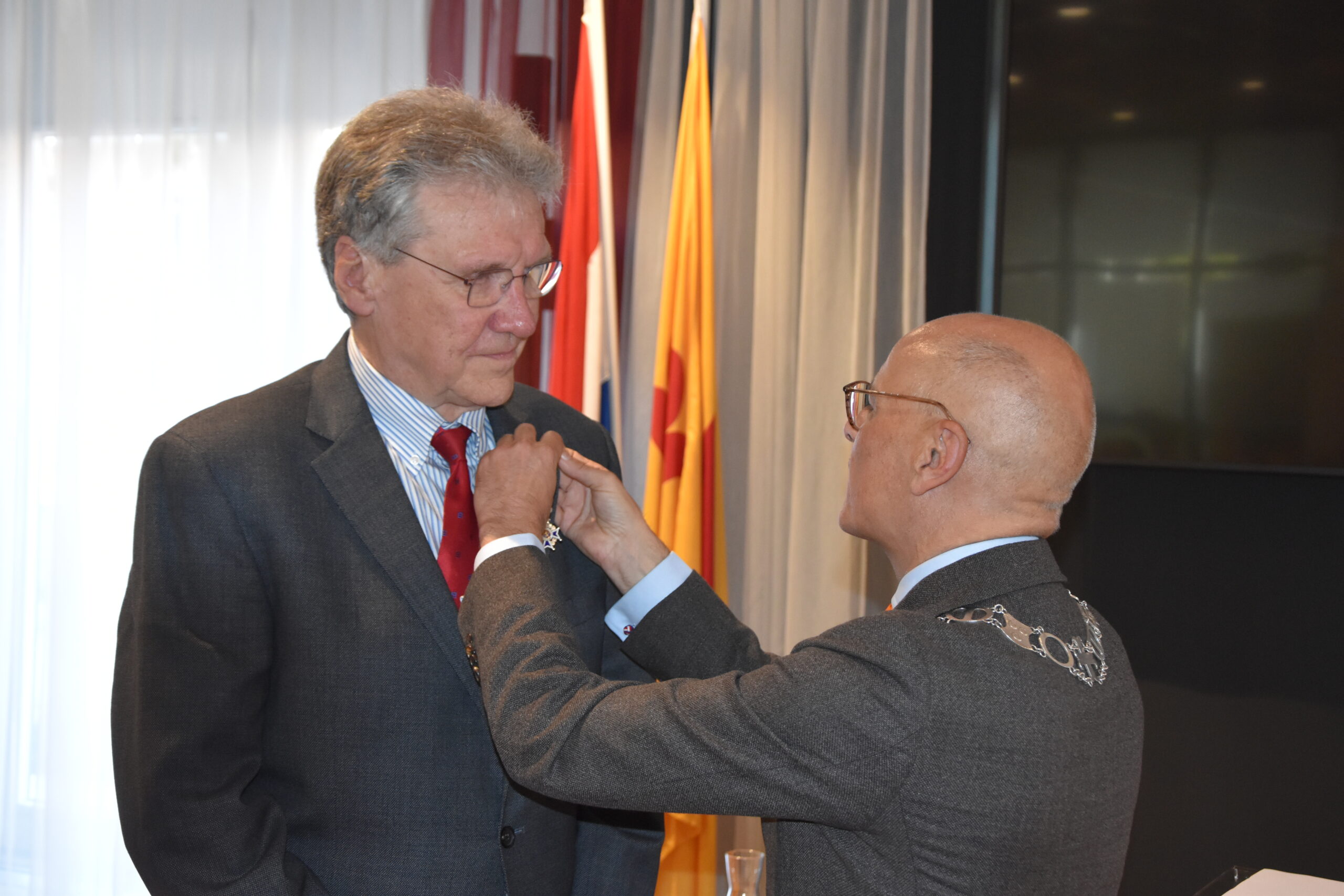 Lintjesregen Oegstgeest 2026. (Foto: Peter van Delft).