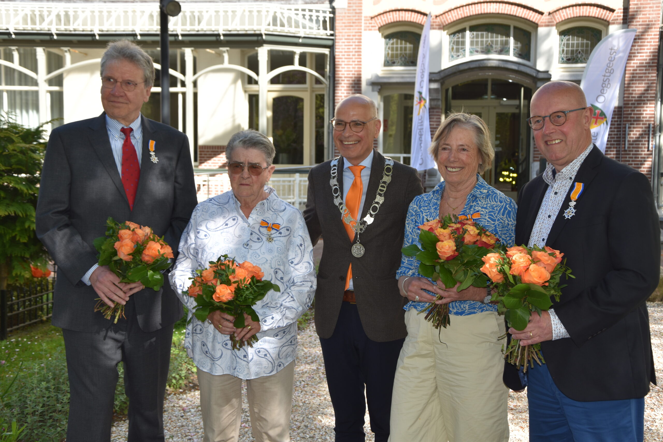 Lintjesregen Oegstgeest 2026. (Foto: Peter van Delft).