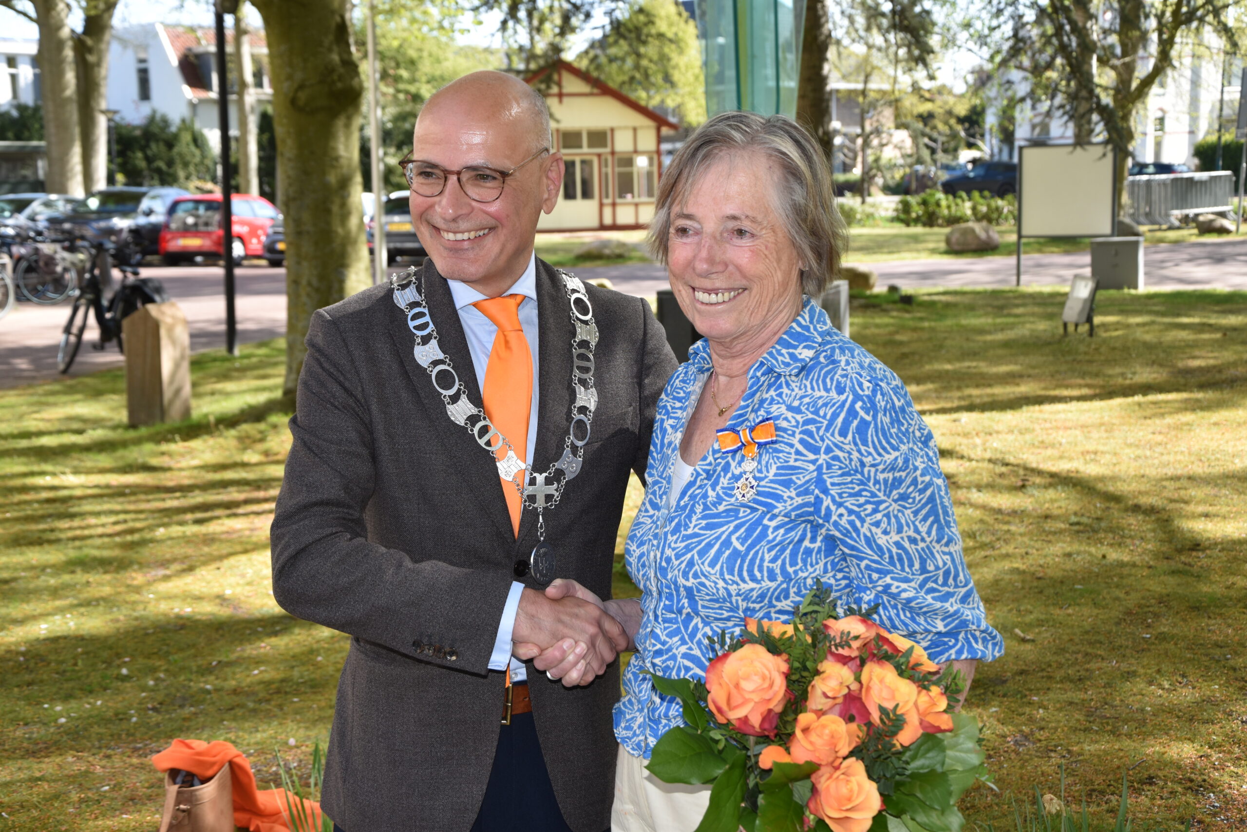 Lintjesregen Oegstgeest 2026. (Foto: Peter van Delft).