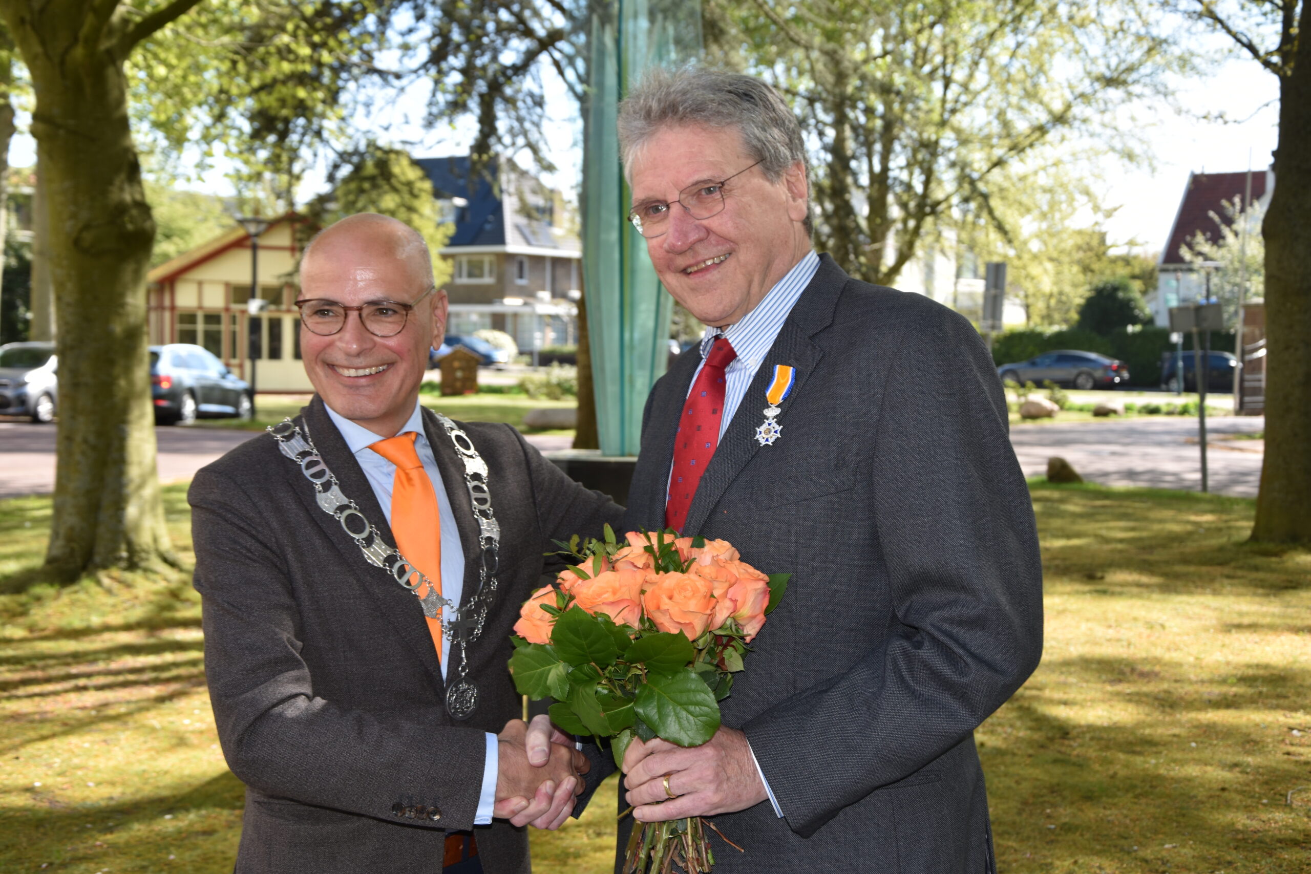 Lintjesregen Oegstgeest 2026. (Foto: Peter van Delft).