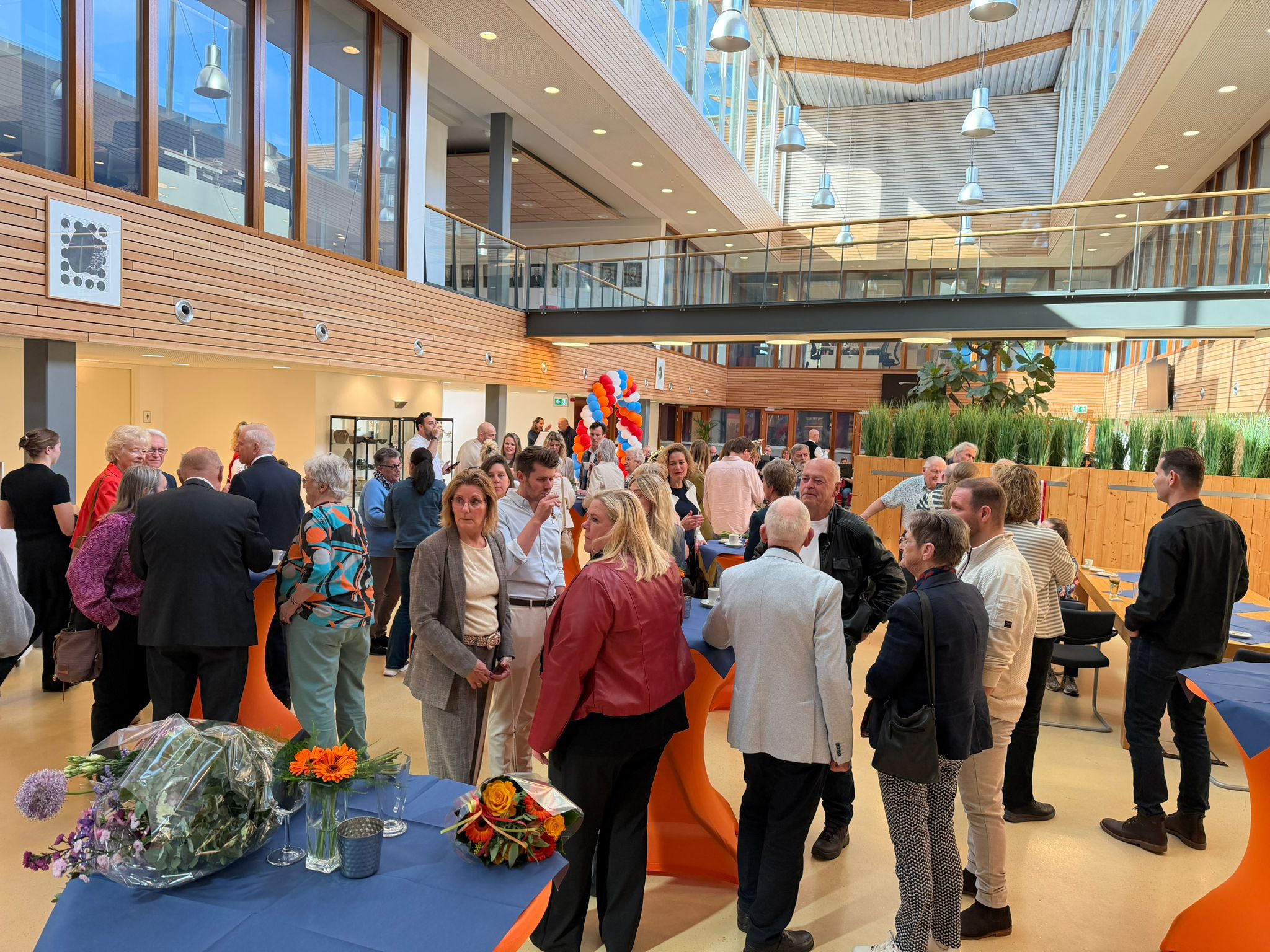 Er werd gestart met koffie met gebak