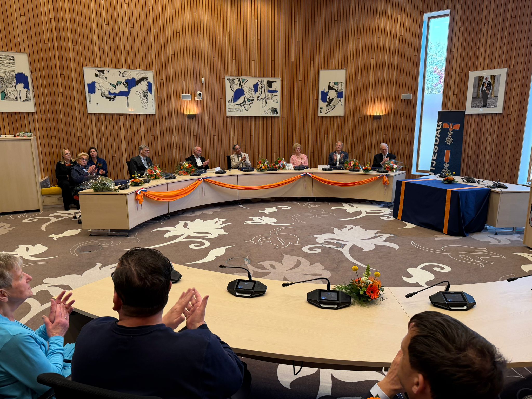 Alle gedecoreerden bij elkaar