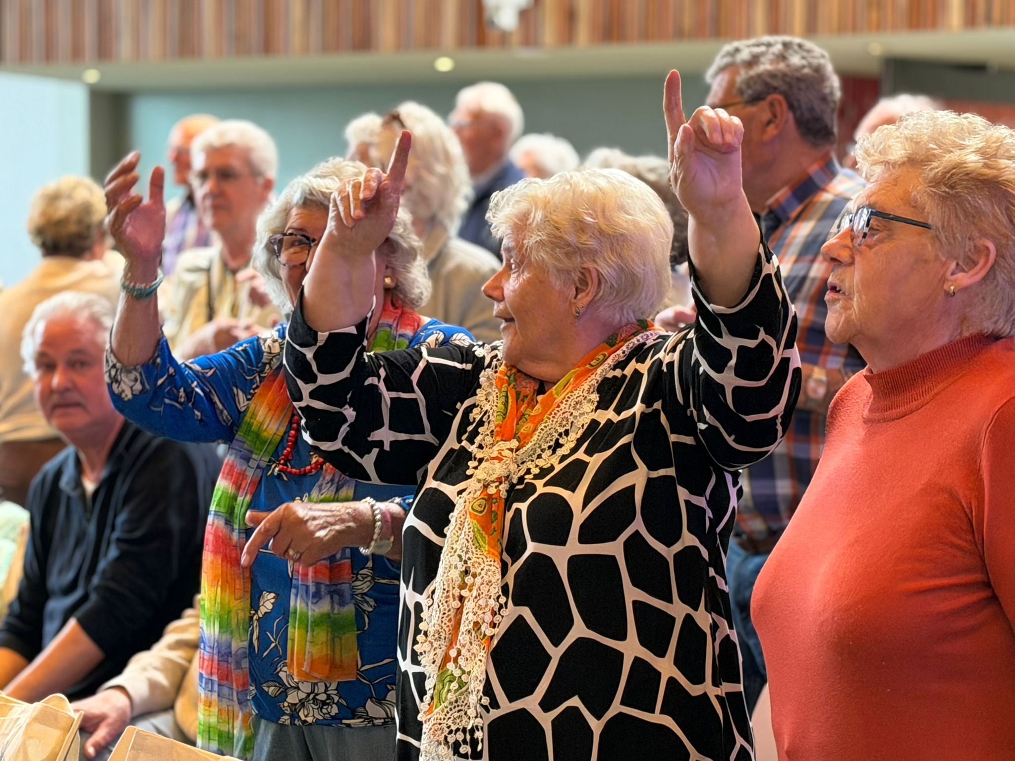 Feest bij de ouderensoos