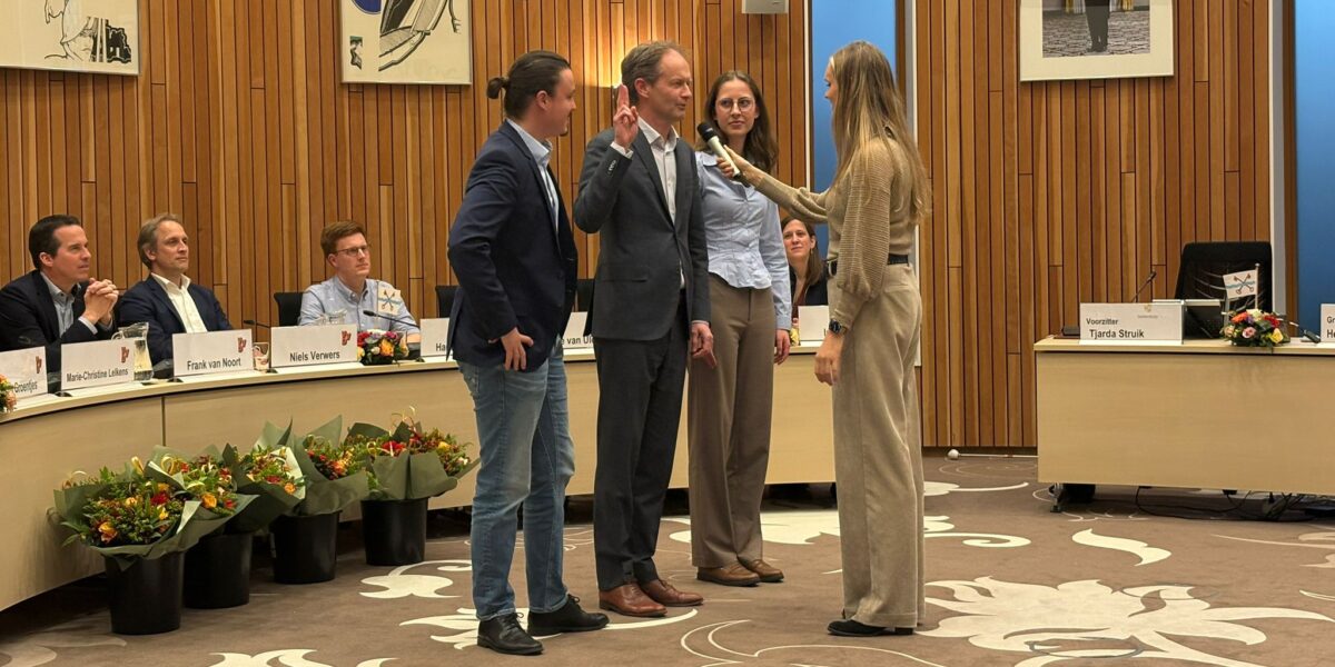 Jette is het jongste raadslid van Leiderdorp