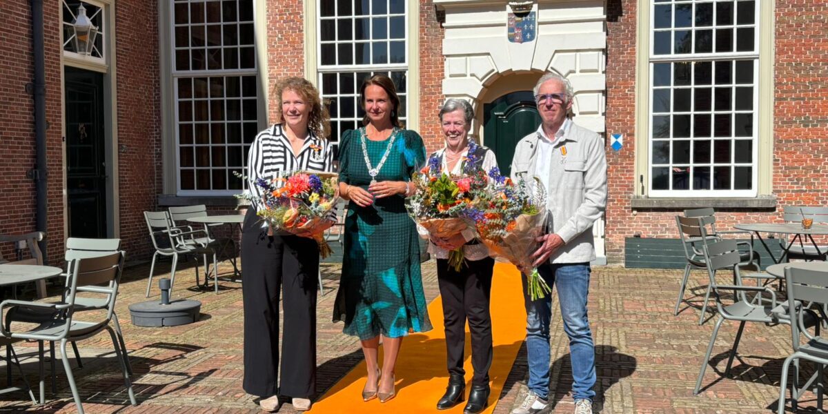 In Voorschoten zijn drie inwoners Koninklijk onderscheiden