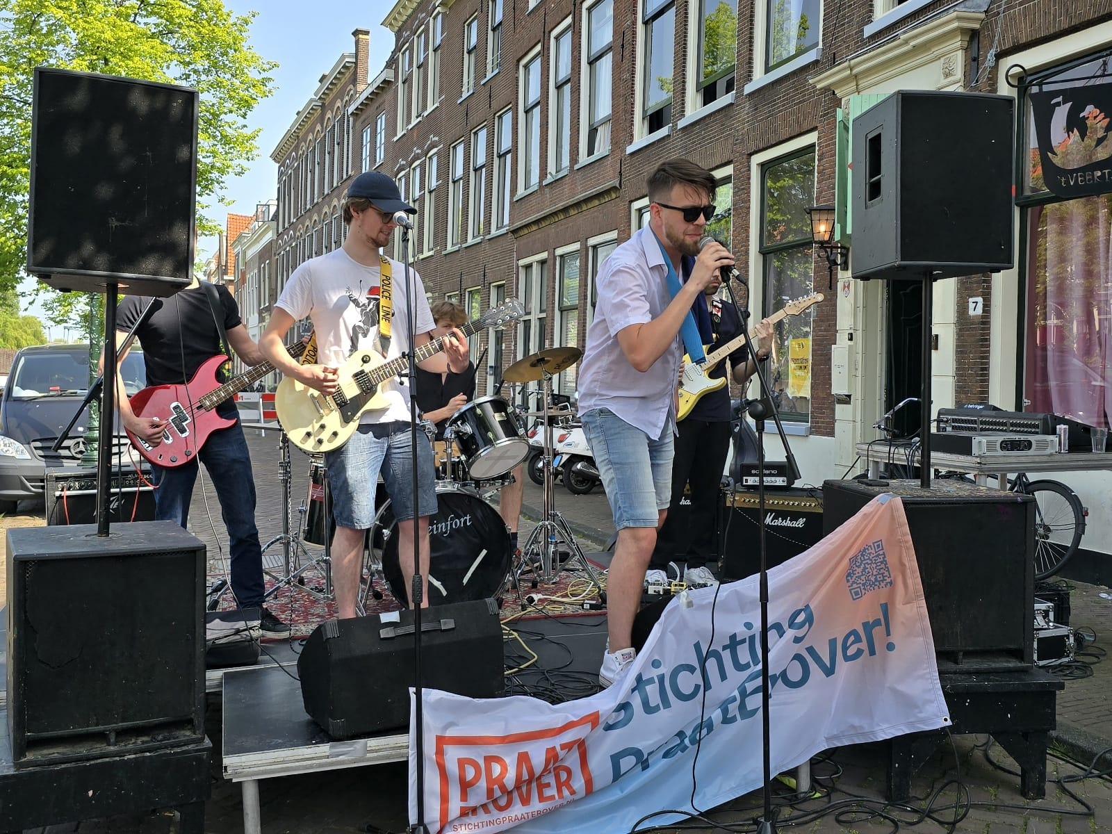Leids bandje speelt bij SSR (foto: Centraal+)